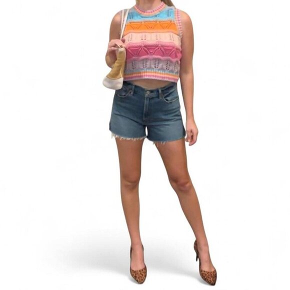 Zara Retro Knit Colorblock Tank – Size Small | Spring/Summer - Picture 2 of 6